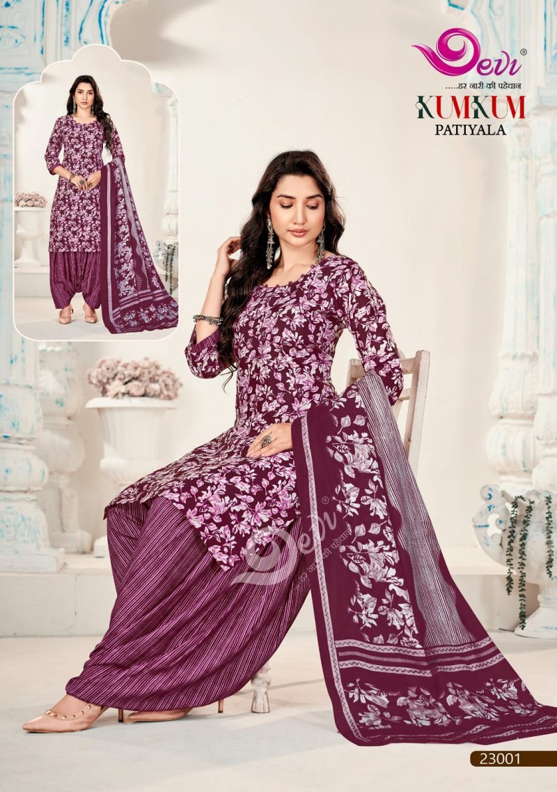Kumkum Vol 23 By Devi Indo Cotton Readymade Dress 